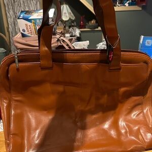 Foray brown laptop bag 18x13x3.5in